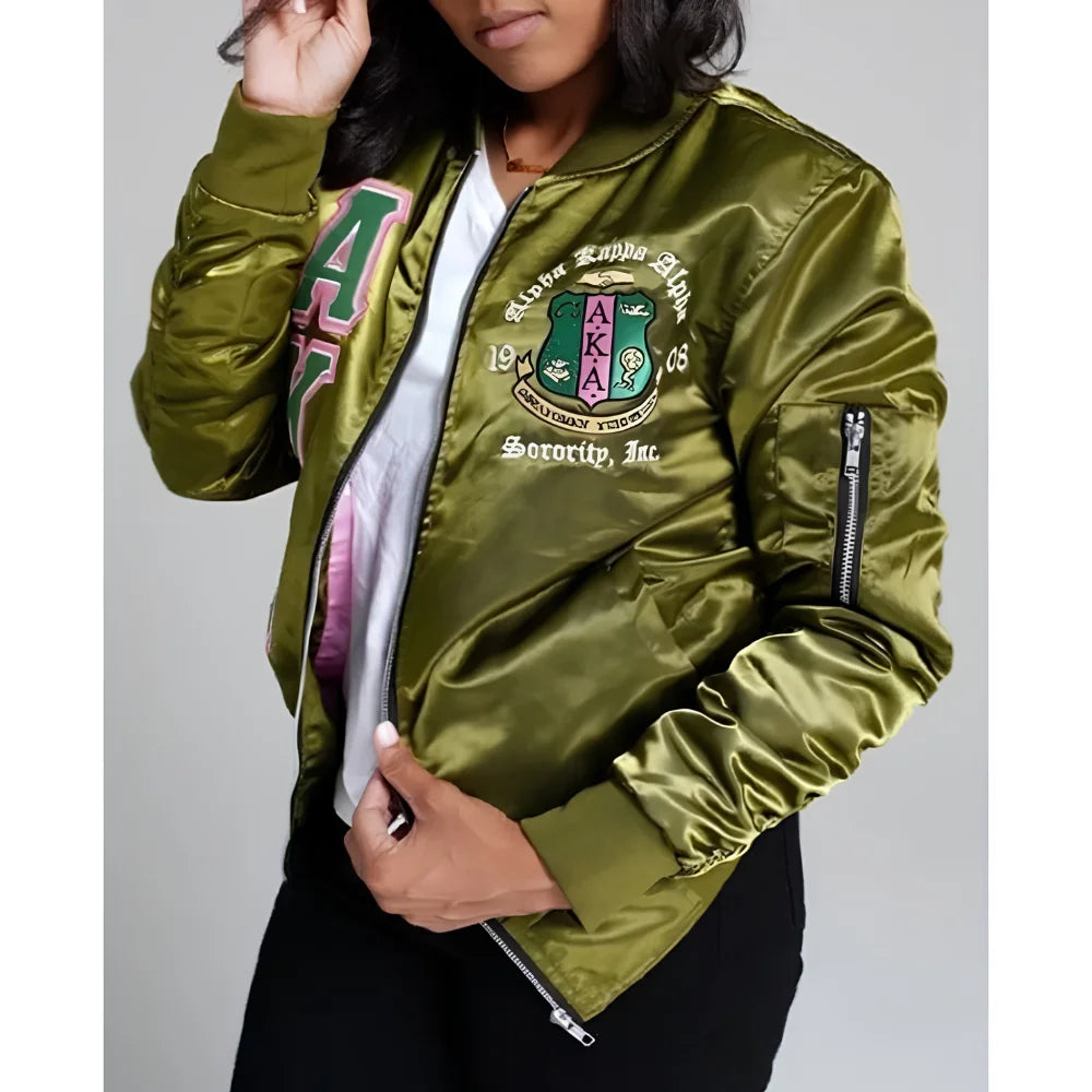 AKA Alpha Kappa Satin Jacket