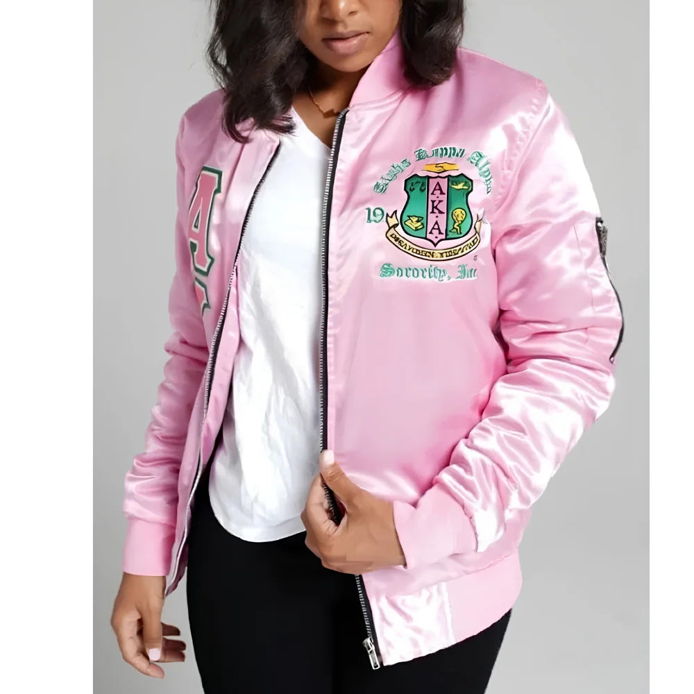 AKA Alpha Kappa Satin Jacket