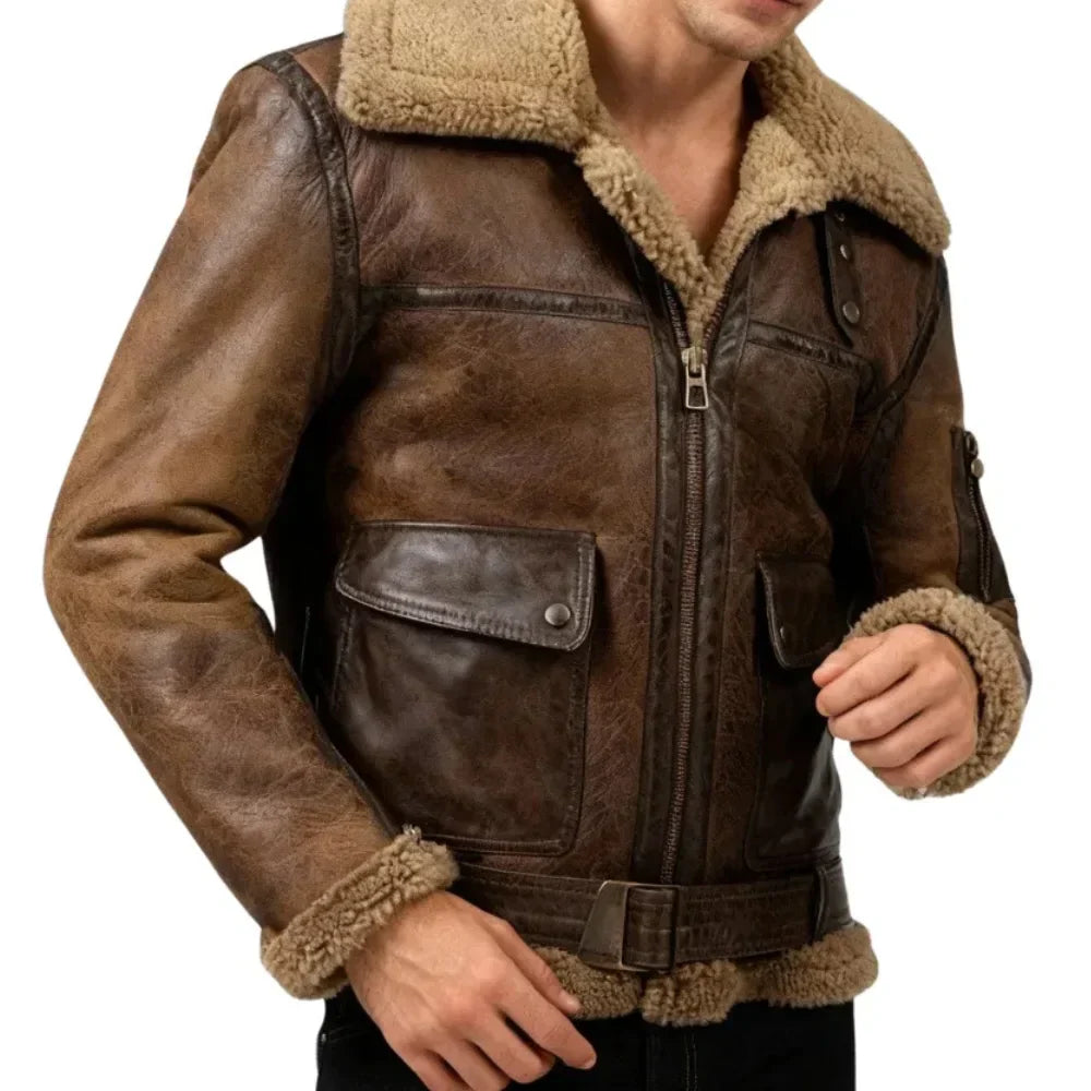 Arnold Schwarzenegger B6 Shearling Jacket Mens