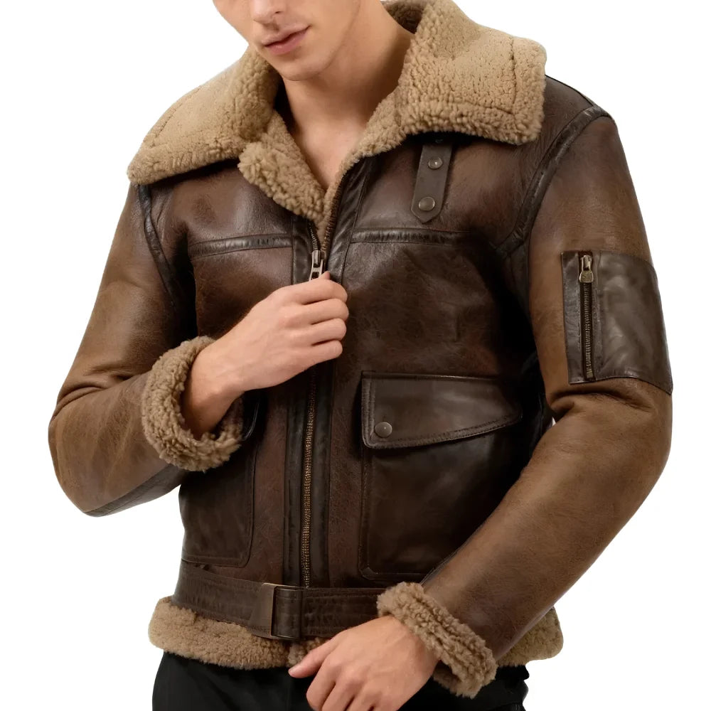 Arnold Schwarzenegger B6 Shearling Jacket Mens