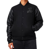Arsenal Retro Invincibles Black Varsity Jacket