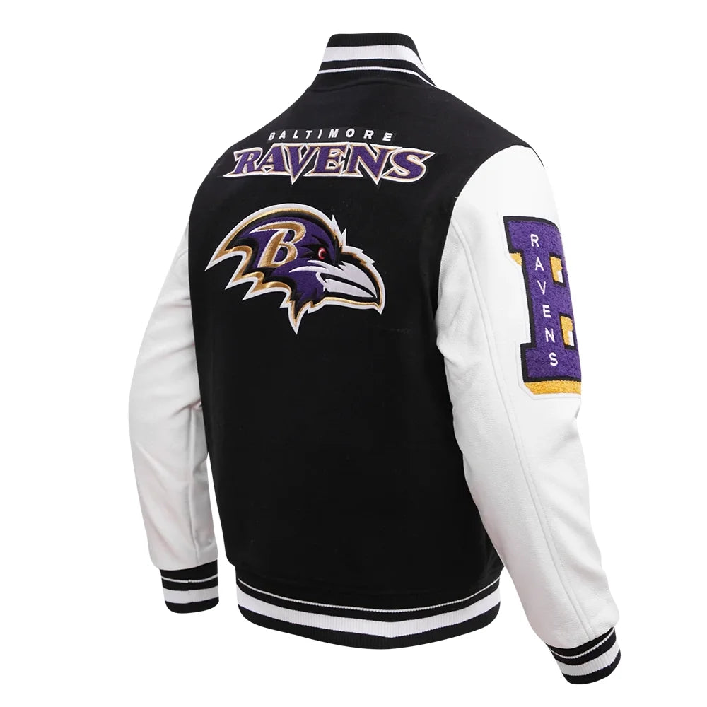 Balti Ravens Black Varsity Jacket