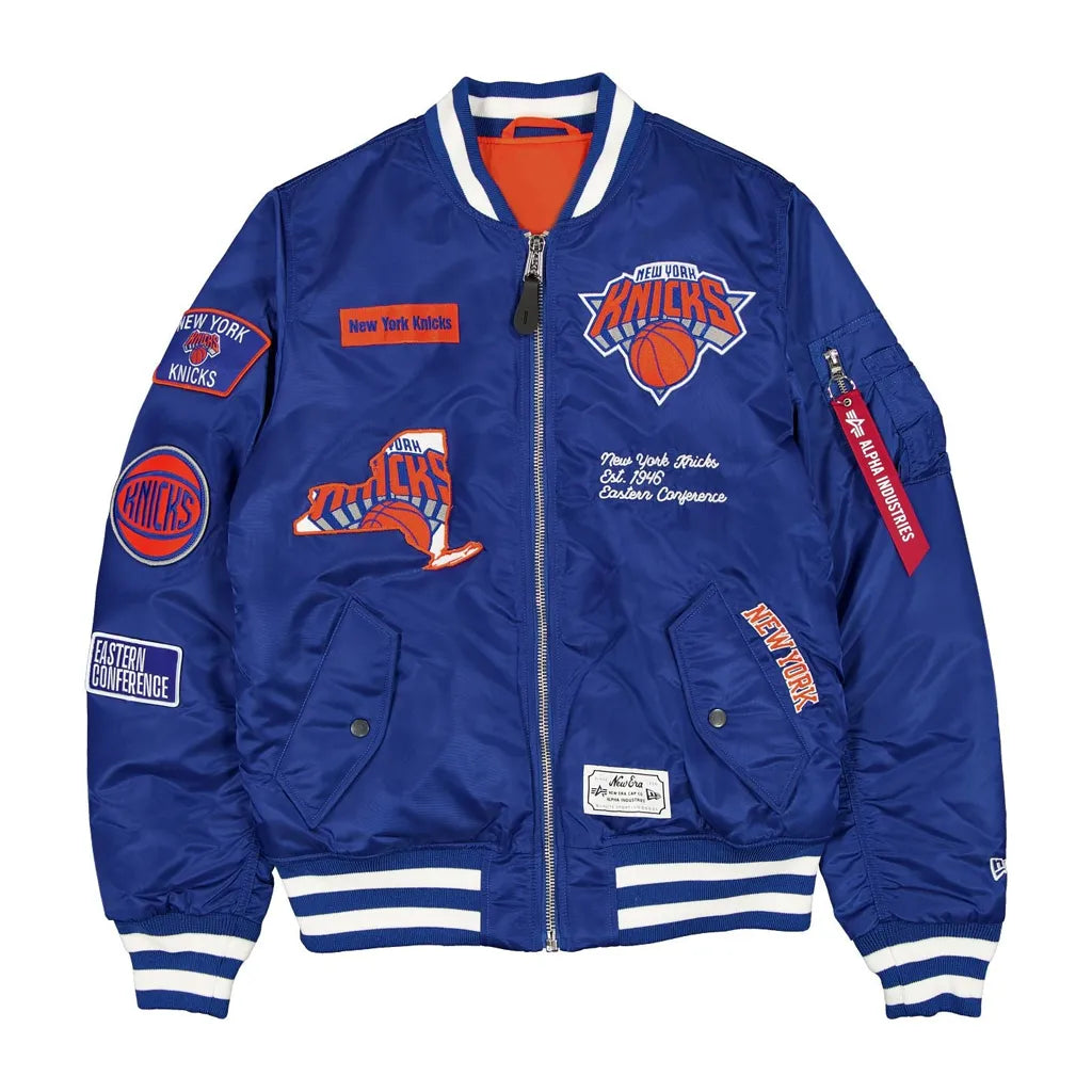 Knicks Spike Lee Semifinals Blue Bomber Jacket