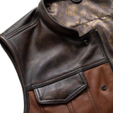 Gunner Mens Motorcycle Leather vest
