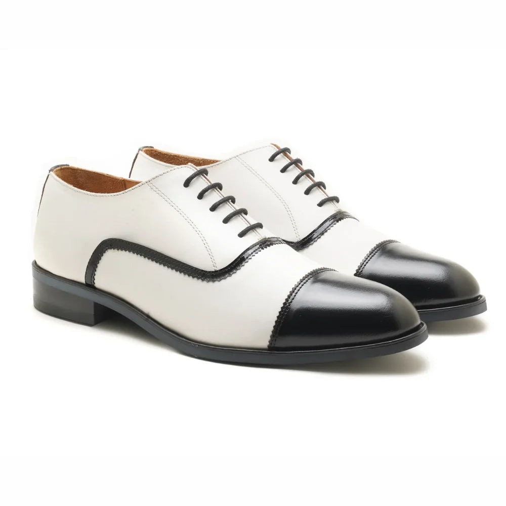 Blano Gatsby Mens Two Tone Oxford Shoes | Handmade