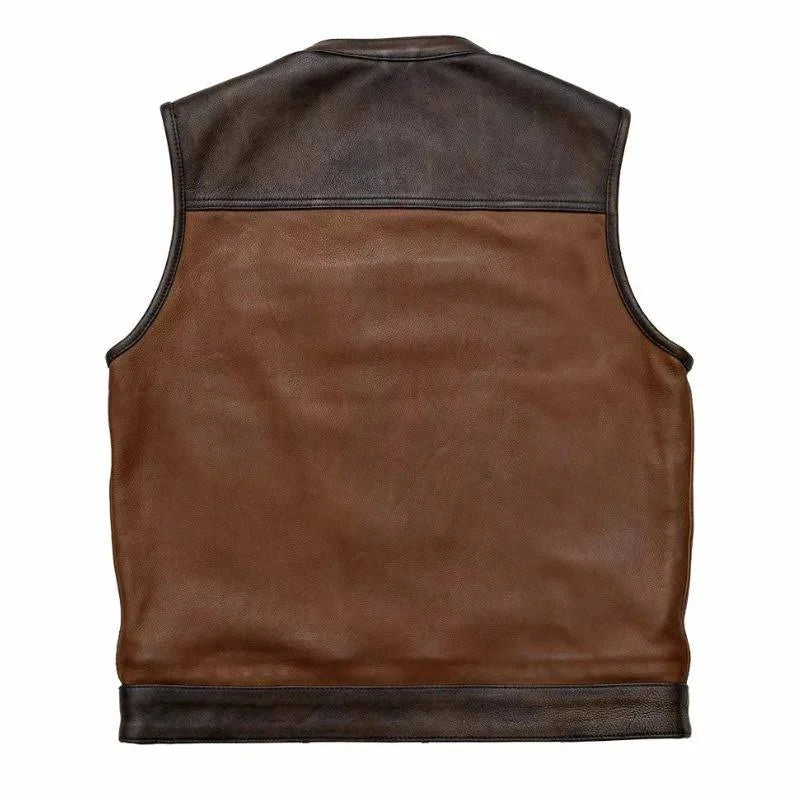 Gunner Mens Motorcycle Leather vest