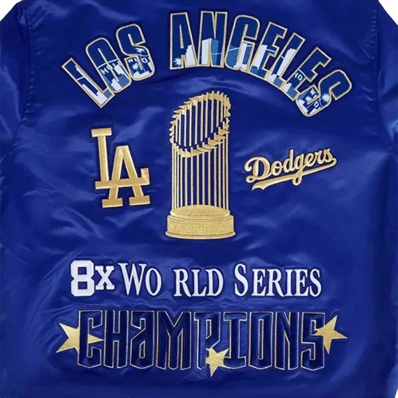 LA Dodgers World Series Blue Champions Jacket