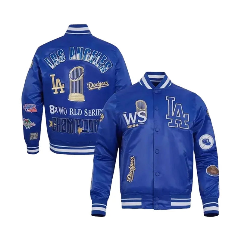 LA Dodgers World Series Blue Champions Jacket