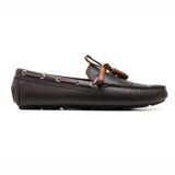 Italano Mens Brown Tassel Driving Shoes