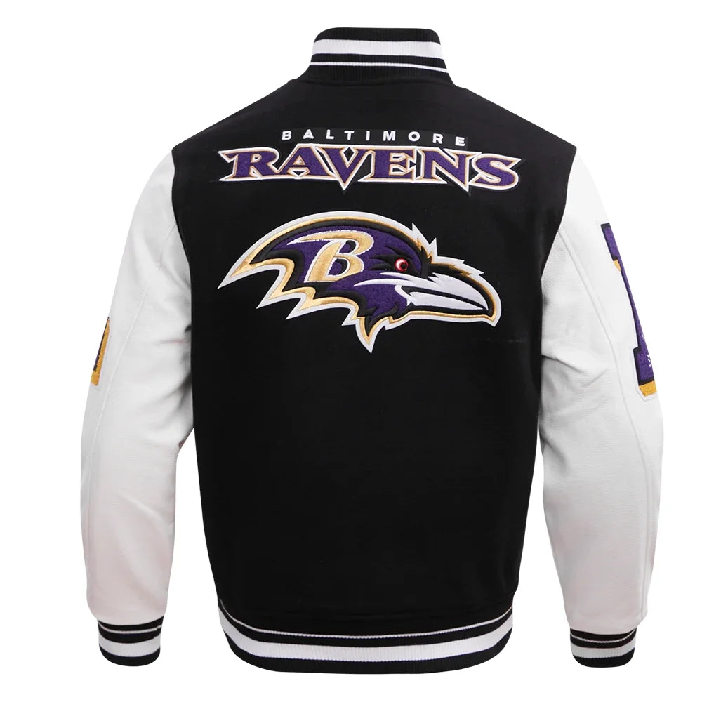 Balti Ravens Black Varsity Jacket