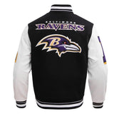 Balti Ravens Black Varsity Jacket