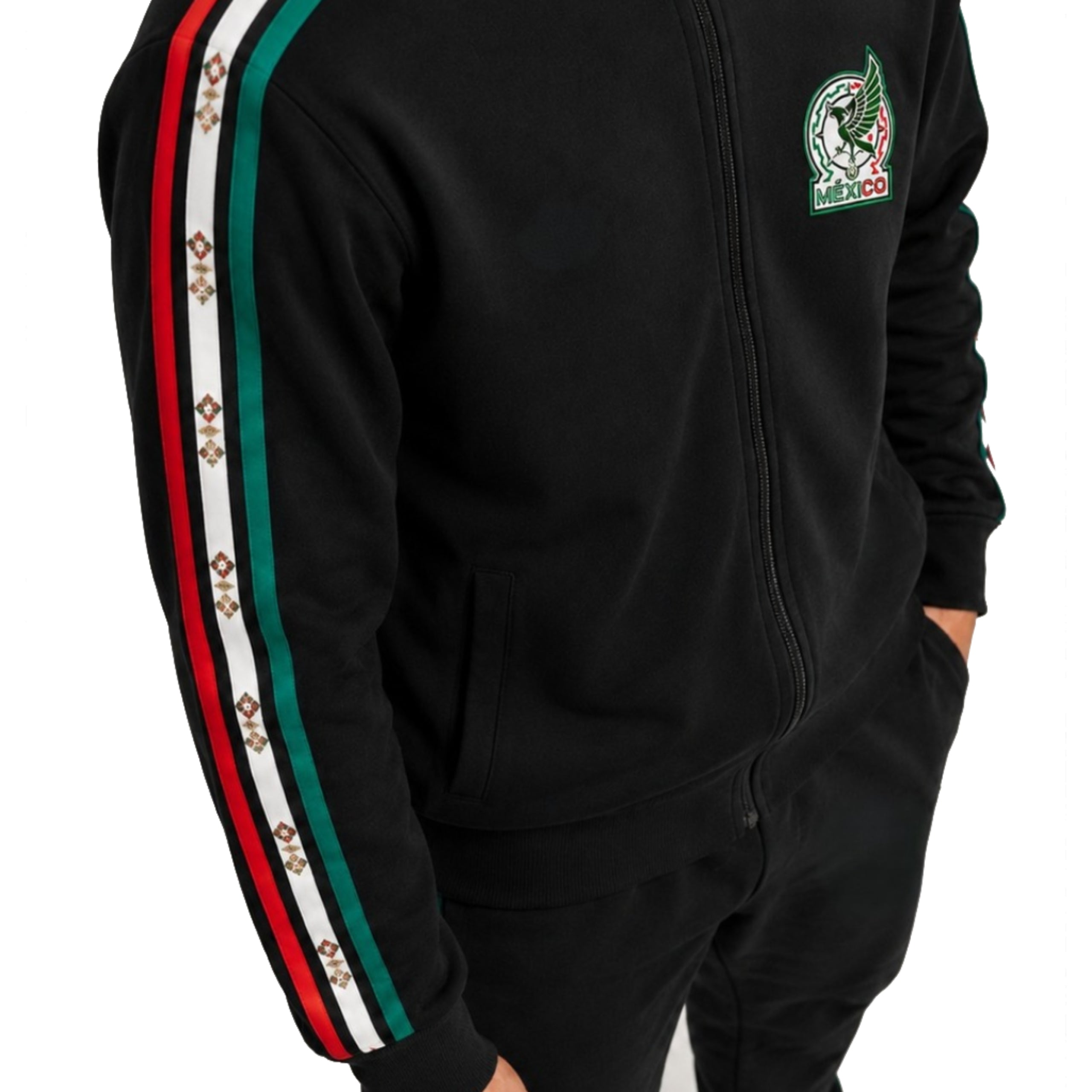 Someone Somewhere 2026 Mexico Black Fleece Track Jacket