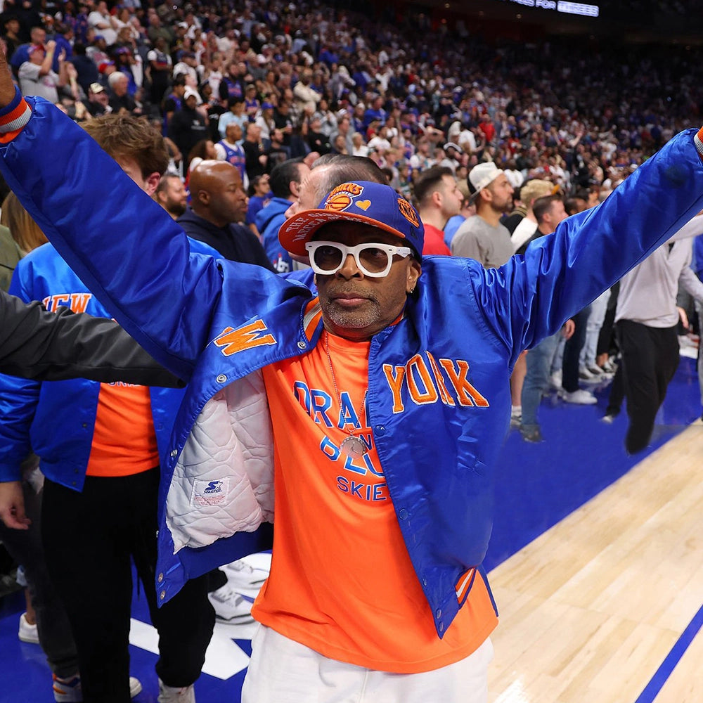 Spike Lee New York Knicks Playoff Satin Bomber Jacket