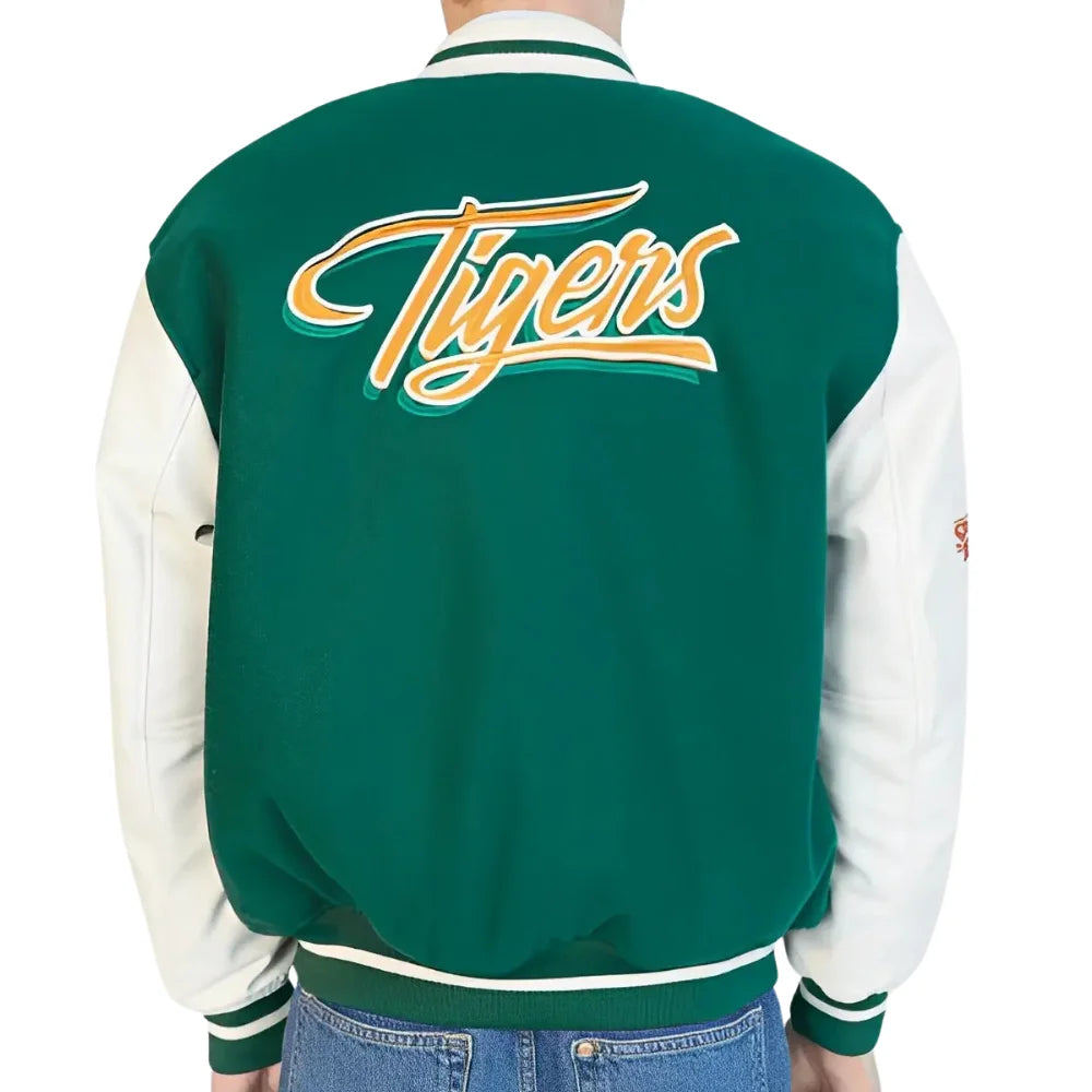 Strange Things Hawkins High School Green Wool-Blend Baseball Jacket