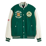 Strange Things Hawkins High School Green Wool-Blend Baseball Jacket