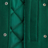 Strange Things Hawkins High School Green Wool-Blend Baseball Jacket