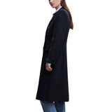 Women’s Navy Blue Long Wool Coat
